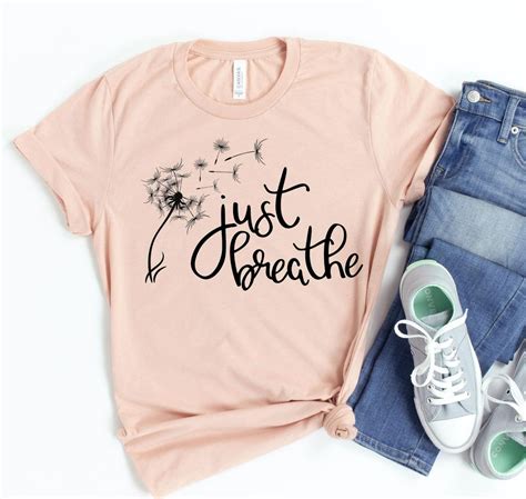 Just Breathe T-Shirt: A Chic Statement of Mindfulness